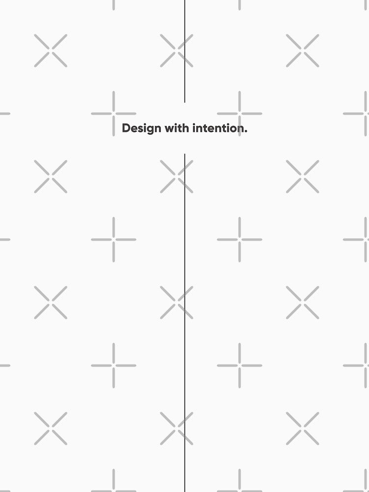 Design With Intention. Minimalist UX/UI & Product Design Statement. Designer's life. by Artio-ArtShop