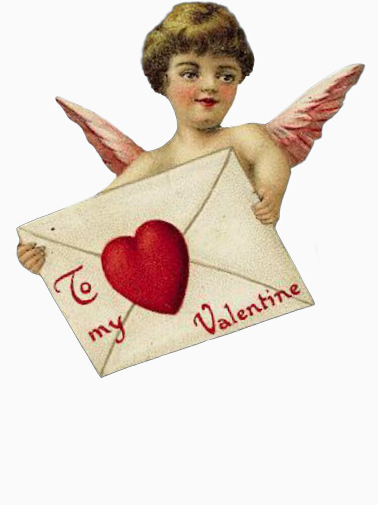 Vintage valentine's day love cherub by Pixiedrop