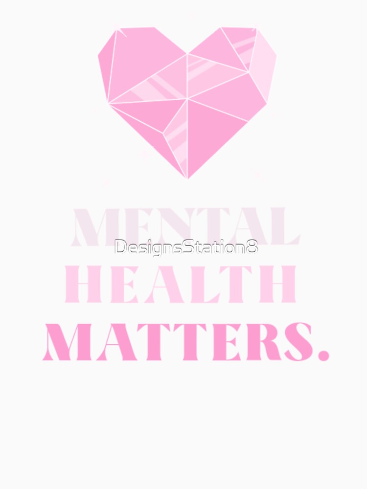 Mental Health Matters Mental Health Awareness Heart by DesignsStation8