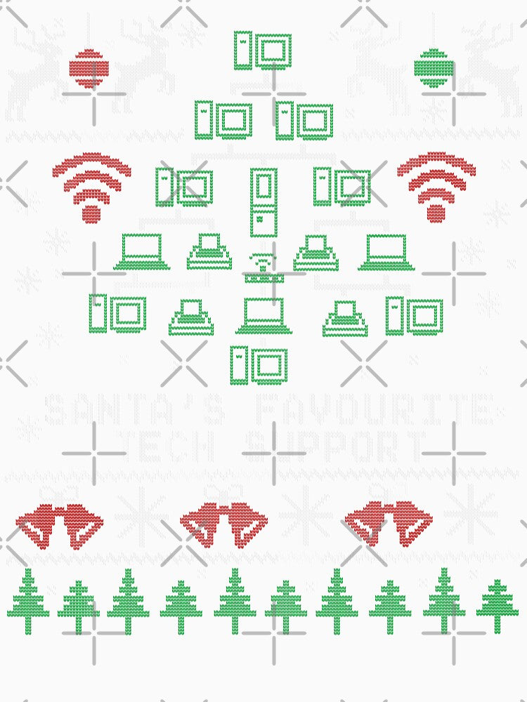 Santa's Favourite Tech Support Christmas for IT Professionals by Nerd Shizzle