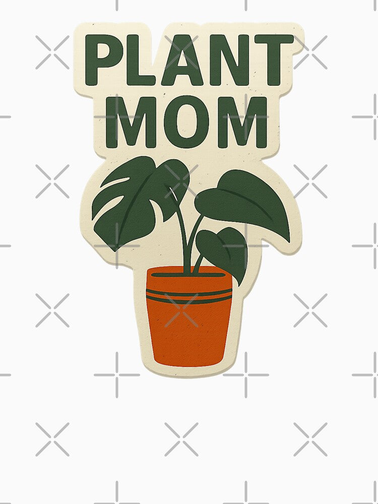 Plant Mom – Monstera Leaf Sticker by TrendyDesign159