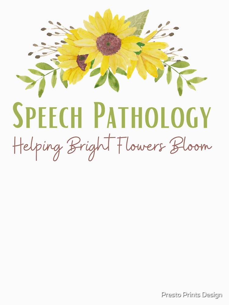 Speech Pathology – Helping Bright Flowers Bloom | Speech Therapist by Presto Prints Design