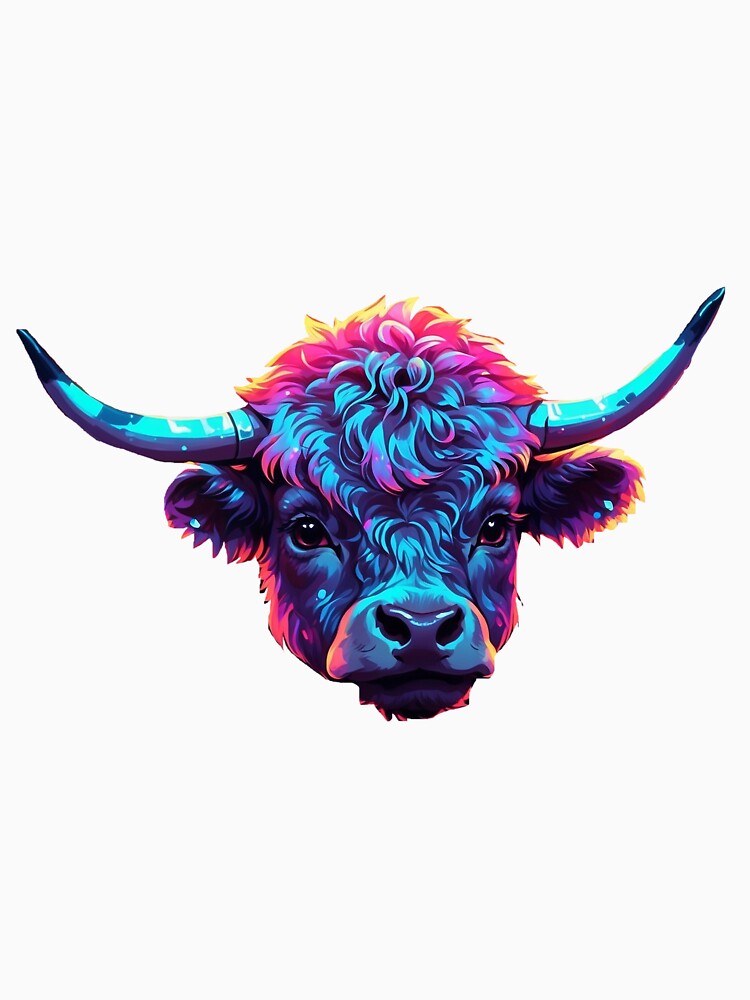 Highland cow bull by LevCreates
