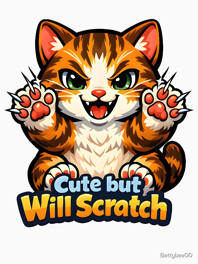 Cute but Will Scratch – Funny Veterinary Cat Clinic Humor by Bettybee00