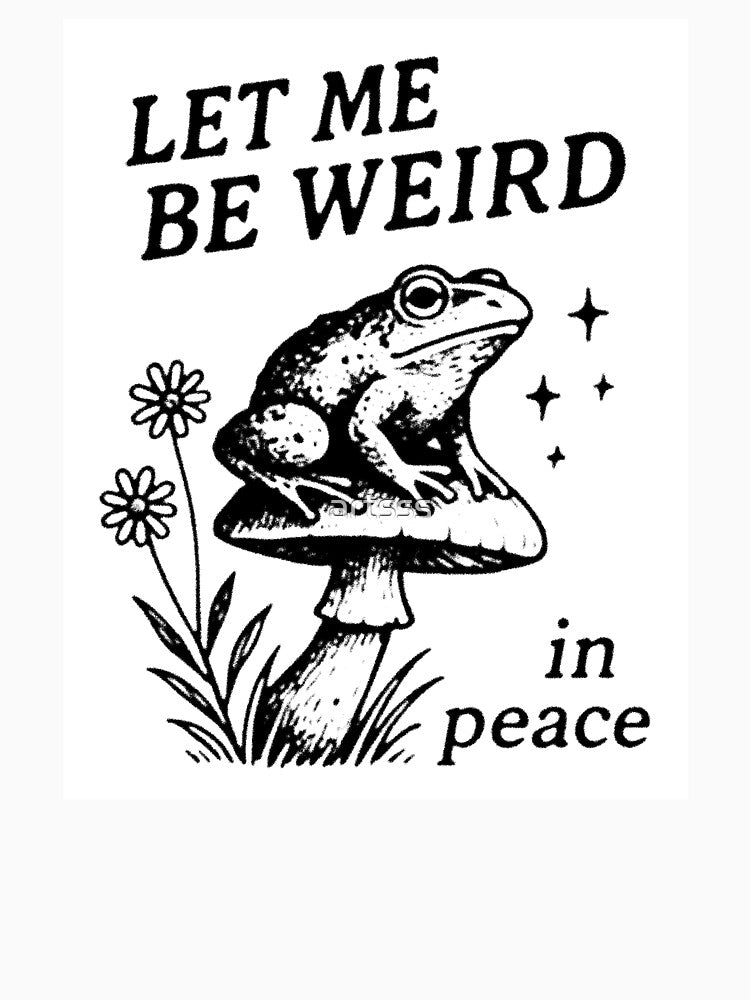 Let Me Be Weird – Frog on Mushroom by artsss
