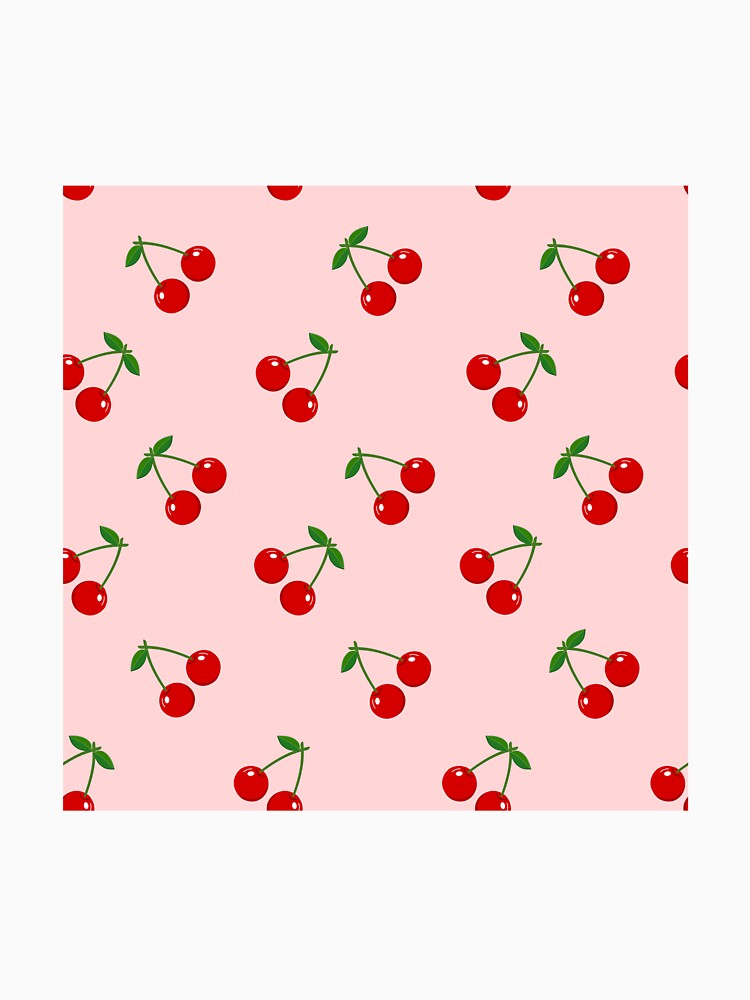 Pink Summer Cherries Pattern by newburyboutique