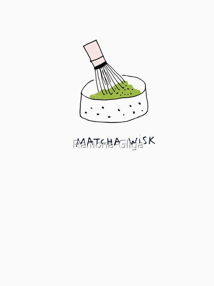 Matcha Whisk Sticker | Hand Drawn Chawan Bowl Illustration by Ramona-Gliga