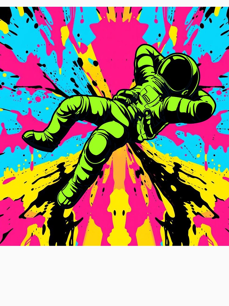 Psychedelic Graffiti With Chill Floating Astronaut by UNK-Fatigues