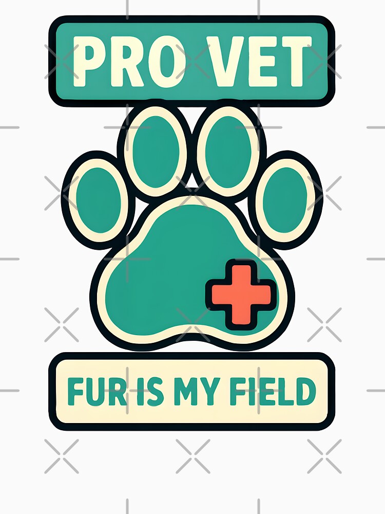 Pro Vet Fur Is My Field Variant by TeeTimeTreasure