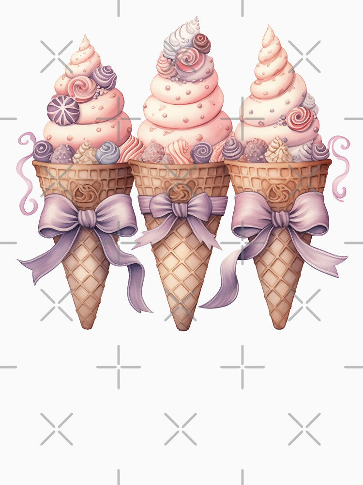 Coquette Aesthetic Ice Cream Cone by CozyLightsStore
