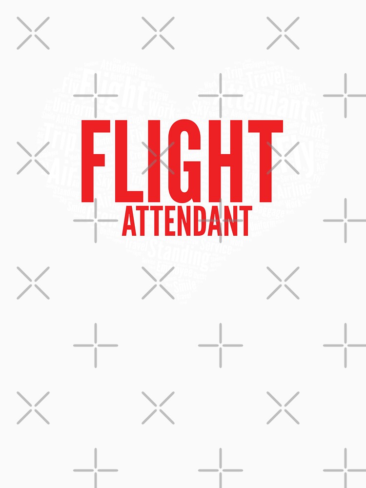 Flight Attendant Heart Shape Word Cloud Design graphic by theodoros20