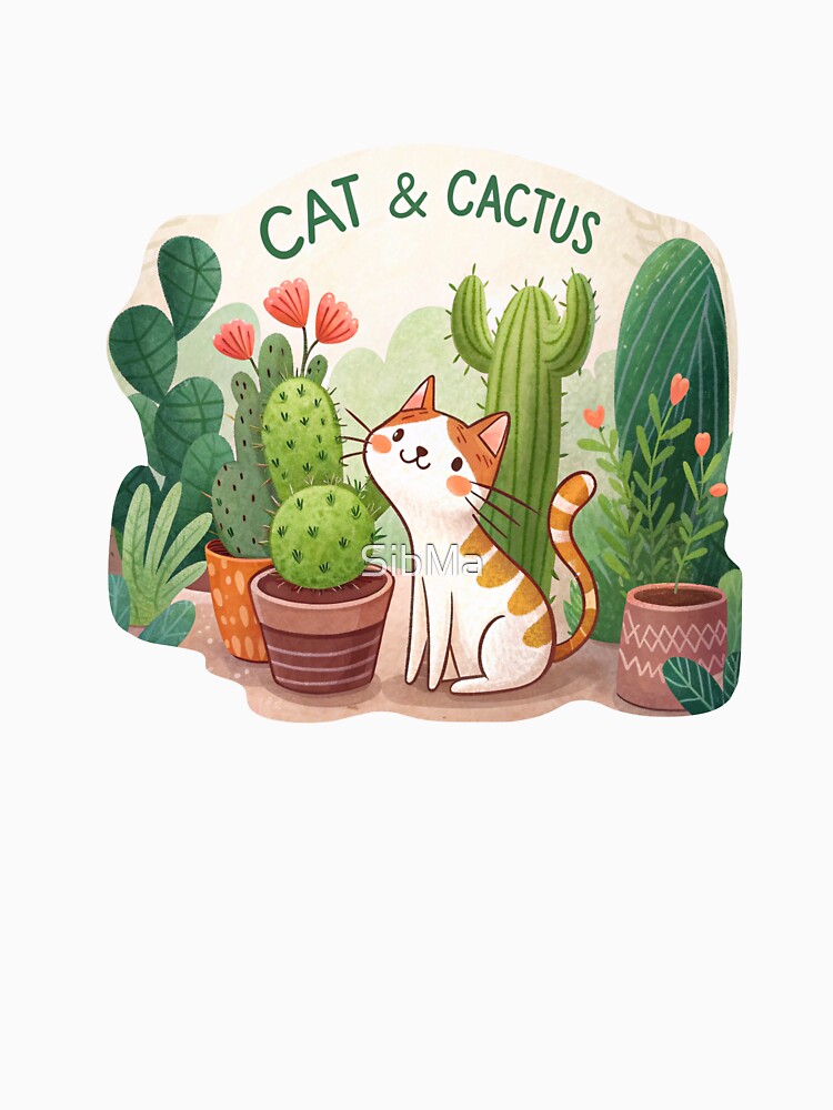 Cat & Cactus Combo by SibMa