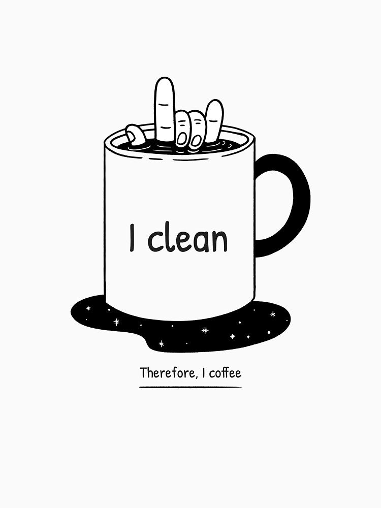 I clean. Therefore, I coffee T-Shirt by Homelife3