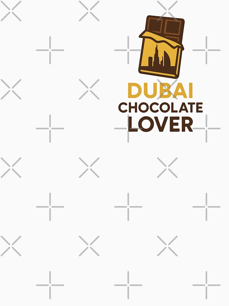 Dubai Chocolate Lover Skyline Bar Dessert Travel Design by RedCircleArt