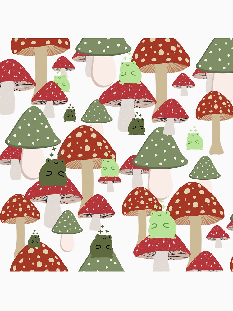 Frogs in a Mushroom Forest by theflyingwolf