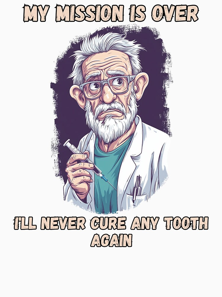 Elderly And Sad Dentist by MarcinDesign