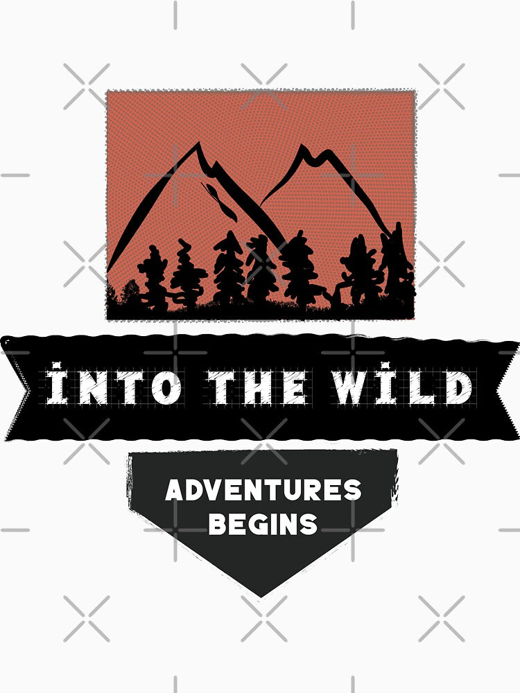 adventure t-shirts | into the wild adventure begins by KARTICK DUTTA