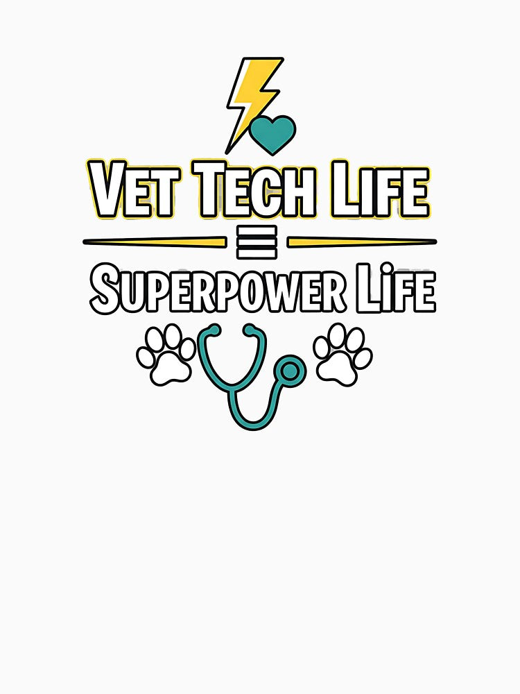 Vet Tech Life Superpower Shirt – Veterinarian Technician Pride Tee by Muzgle