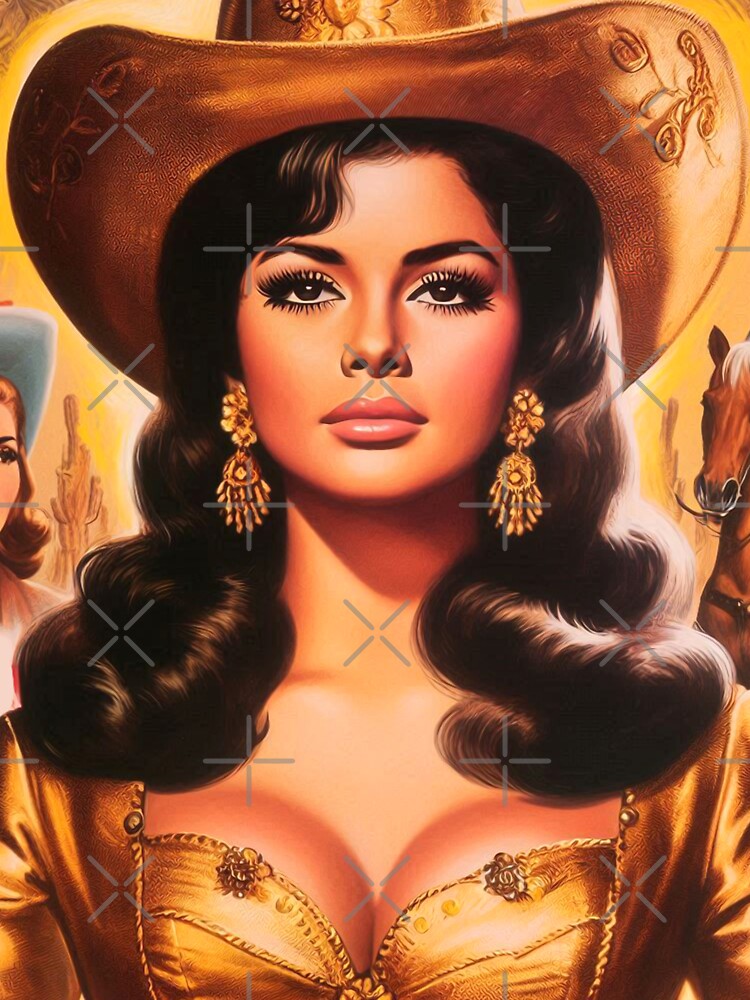 Retro Golden Cowgirl by PulpVintage