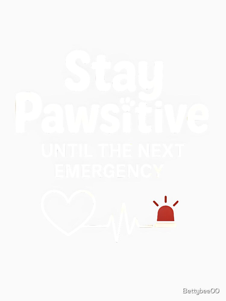 Stay Pawsitive — Funny Veterinary Quote by Bettybee00