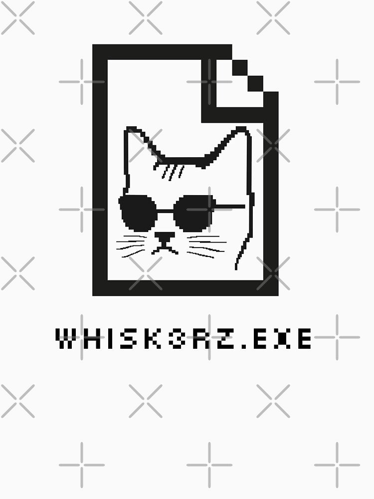 Cat Programming Humor: Whiskers the Hacker by GoblinBoutique