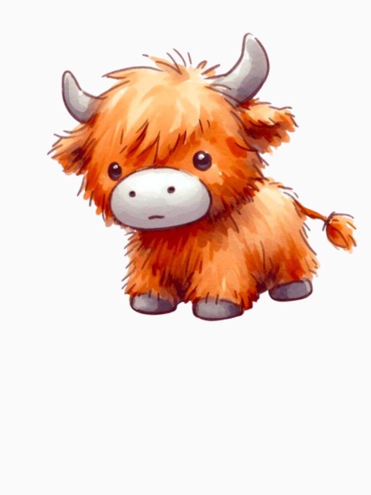 Brown highland calf by DaintyDooodles