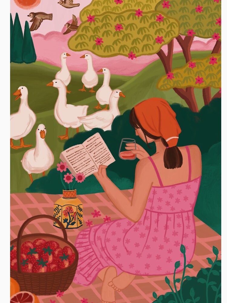 Woman Reading by Flowerchildin