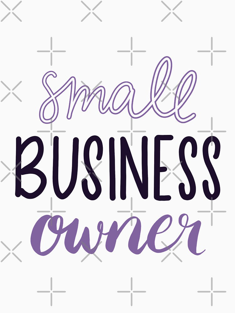 Small Business Owner Hand Lettered Design - Lavender and Purple by annedesignco