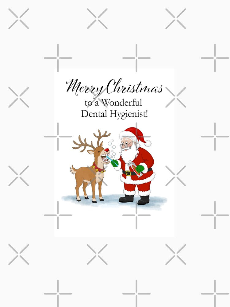 Santa the Dental Hygienist Christmas Illustration by daphsam