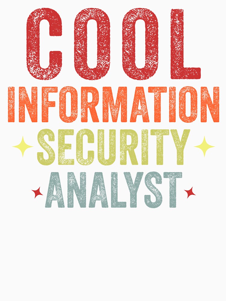 Funny Cool Information Security Data Analyst Vintage by Amineharoni