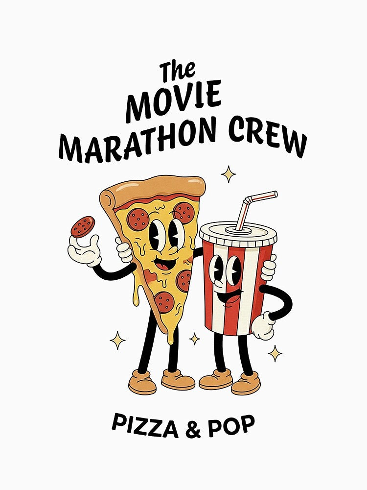 Movie Marathon Crew Retro Pizza Pop Soda by HoopeStylee