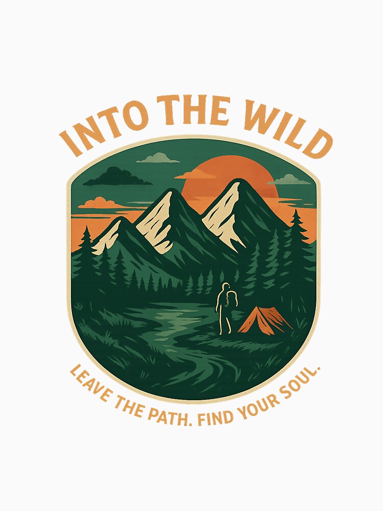 "Into the Wild" T-Shirt  – Outdoor Adventure Series by teeheaven88