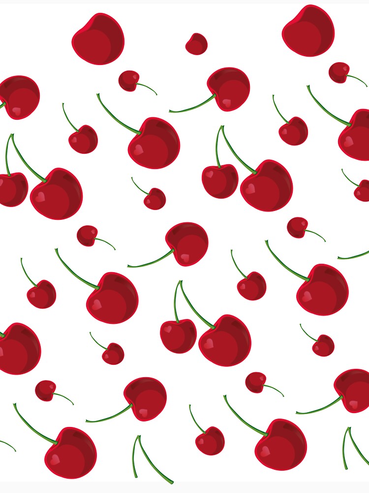 Fresh Cherry Pattern - Sweet Red Cherry by mozizy