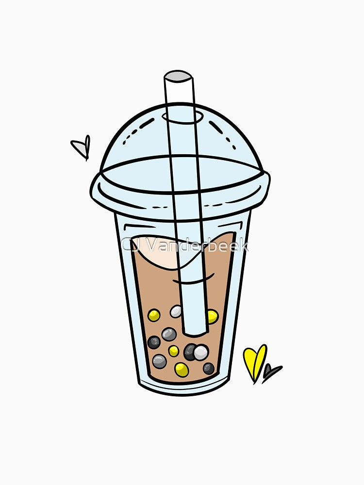 Demigender Pride Bubble Tea by CJ Vanderbeek