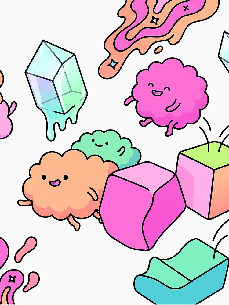 Music Cute Kawaii Tea Time Dreamland Picnic Art by ART ATTACK ZONE