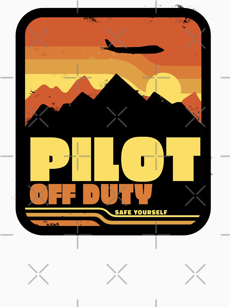 Pilot OFF DUTY - safe yourself - Flight Crew Captain First Officer by AviationArtists