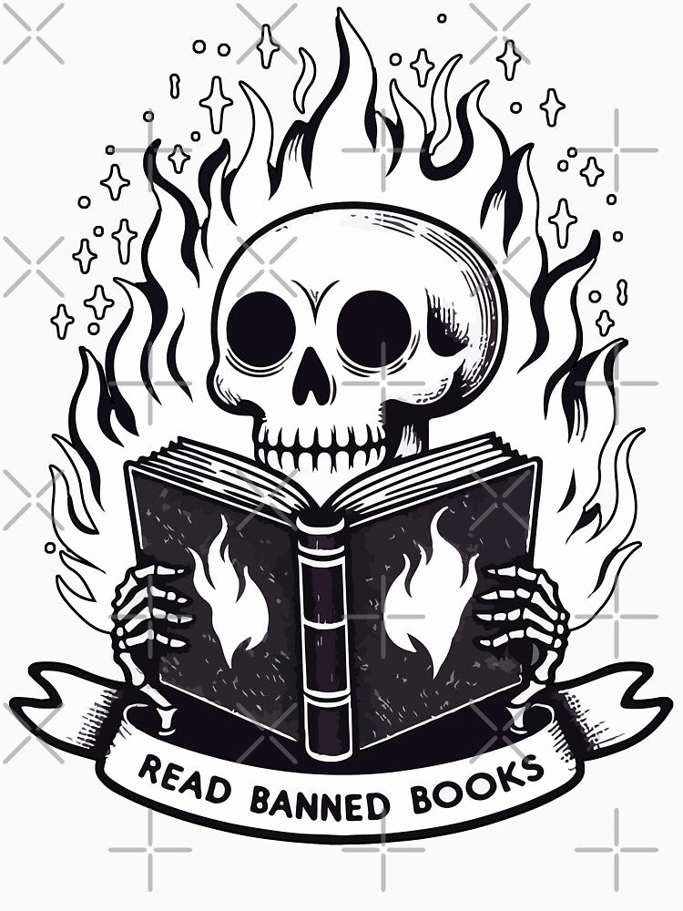 Read Banned Books Monochromatic by TomFrontierArt