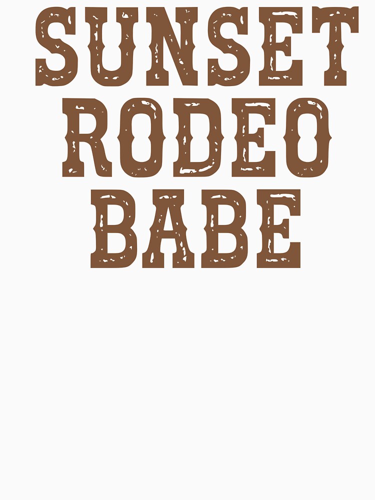 Sunset Rodeo Babe Shirt Cowgirl Aesthetic Tee for Western Weekends, Western Cowgirl Sweatshirt Sunset Rodeo Babe Gift for Her,  Western Gift for Country Girls, Cute Cowgirl Bag for Western Vibes by Noe Mill