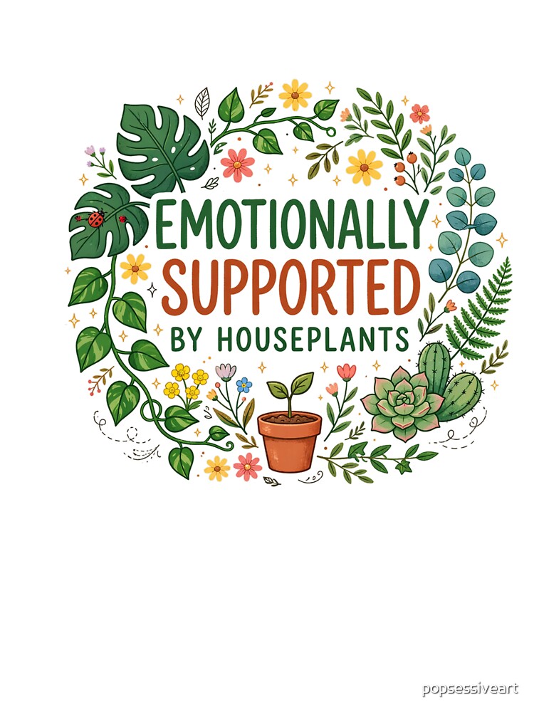 Emotionally Supported By Houseplants by popsessiveart