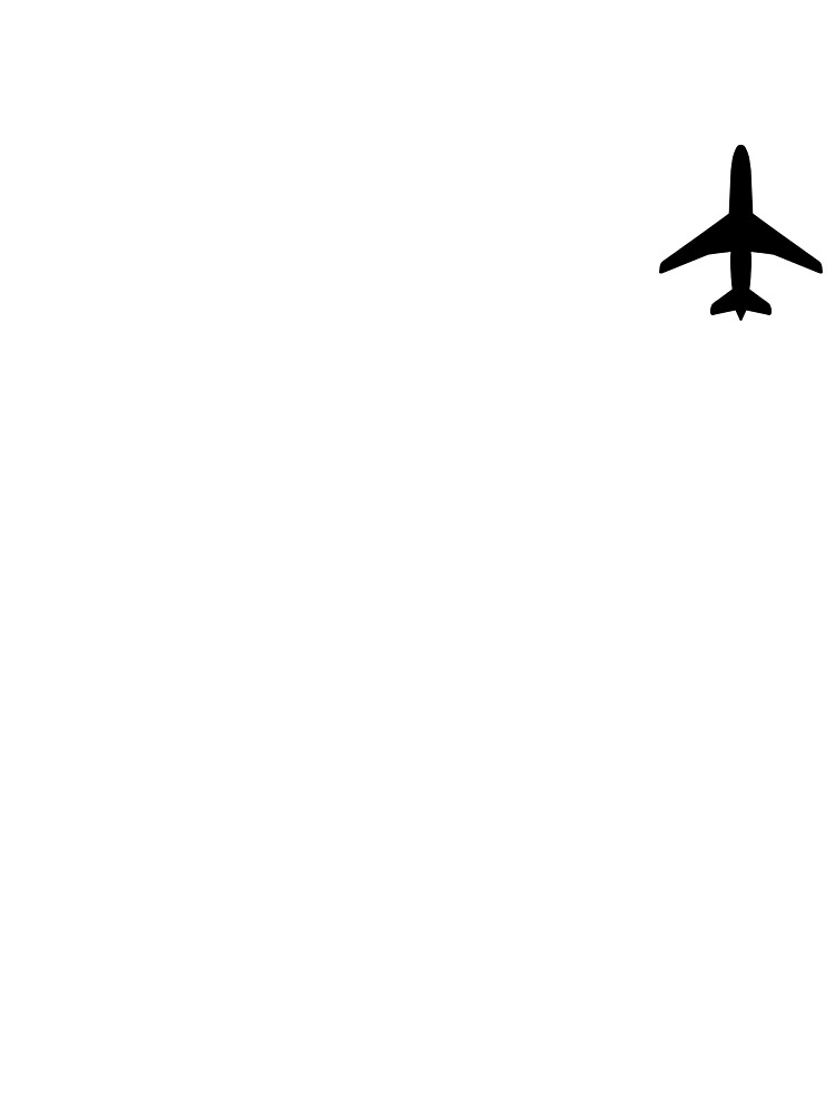 Airplane Black Silhouette by adastra0122