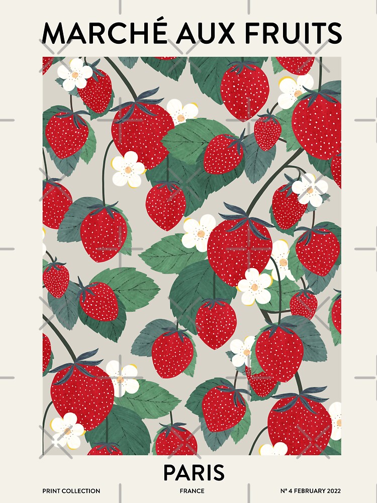 Fruit market Strawberries Paris by Elbuenlimon