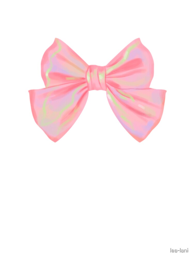 Pink Sparkly Iridescent Bow by lea-lani