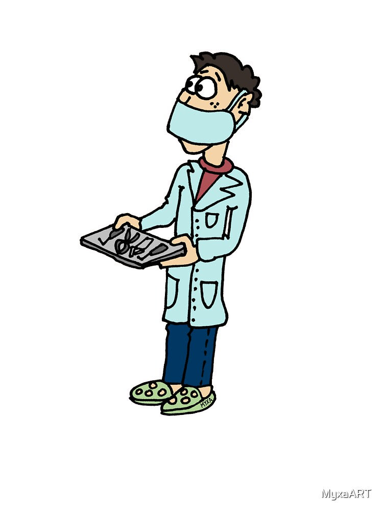 Funny Dental Assistant in Crocs Shocked Nurse Medical Meme by MyxaART