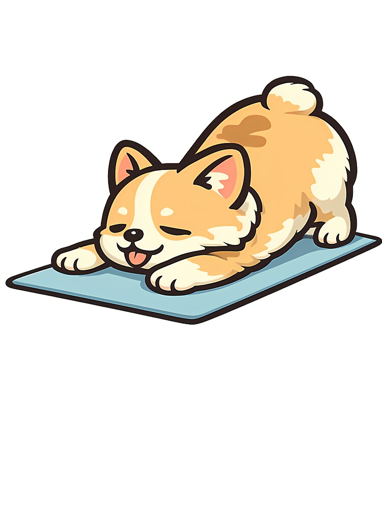 Corgi Butt Yoga Pose by HNS-Designers