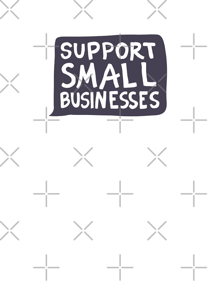 Support Small Businesses Black by illhustration