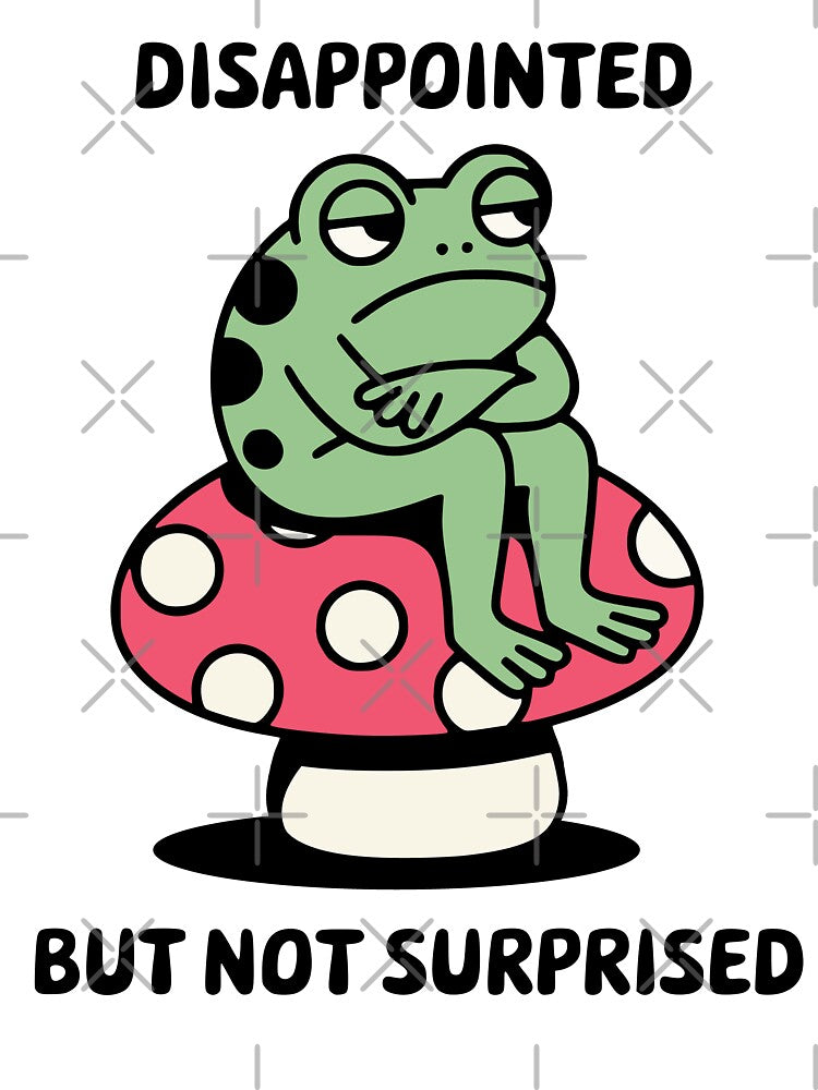 Frog On A Toadstool Mushroom by Traveldrawings
