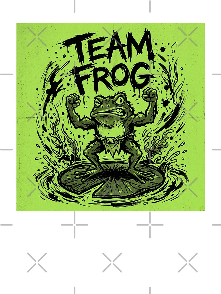 Team Frog Streetwear Shirt | Bold Punk Frog Graphic Tee | Underground Zine Style by DmaarGroup