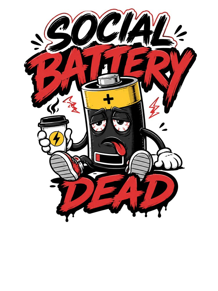 Social Battery Deceased – Caffeine Required Immediately by the-dovlat