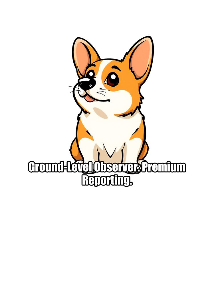 Corgi - Ground Level Observer Premium Reporting - Funny Corgi Gift by pawdrops