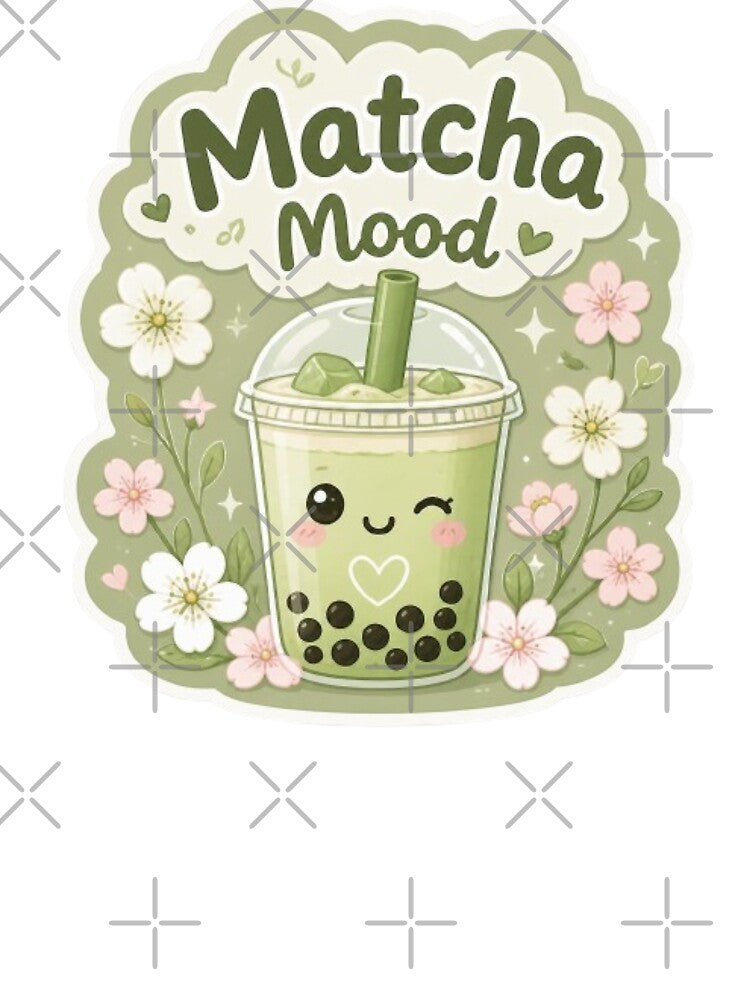 Matcha Mood Bubble Tea Sticker by Stylestickers55